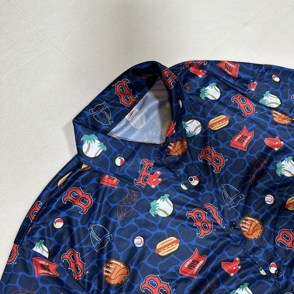 Boston Red Sox Champions Mike's Amazing 2024 SGA Tropical Hawaiian Shirt XL